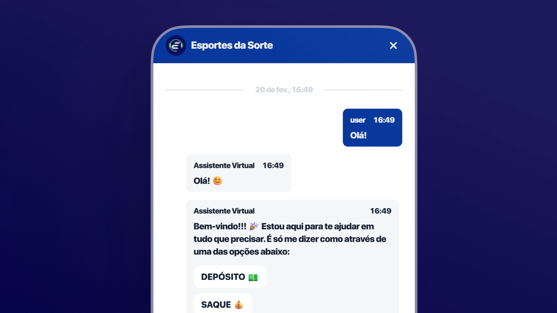 imagem ilustrativa chat esporte da sorte