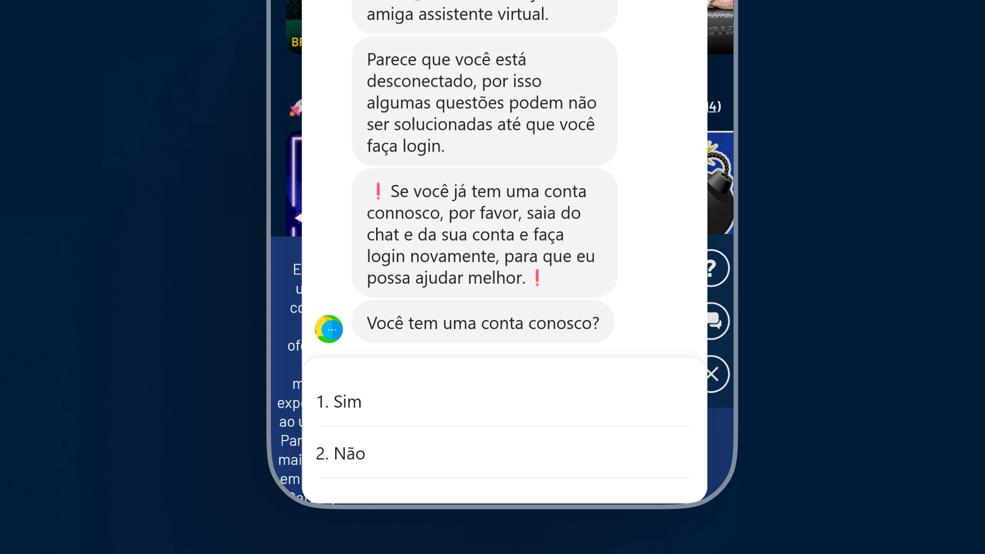 imagem ilustrativa chat galerabet