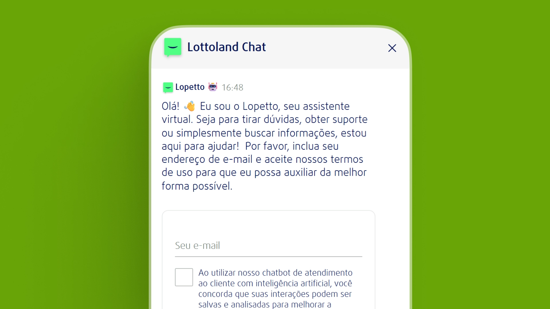 imagem ilustrativa chat lottoland