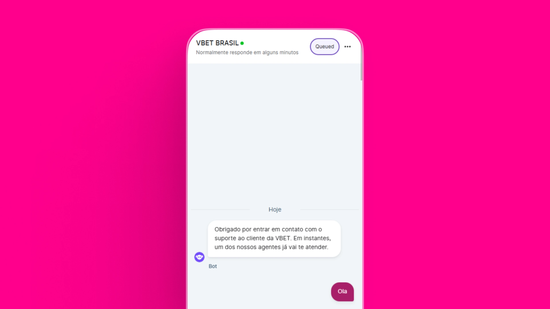 imagem ilustrativa chat vbet