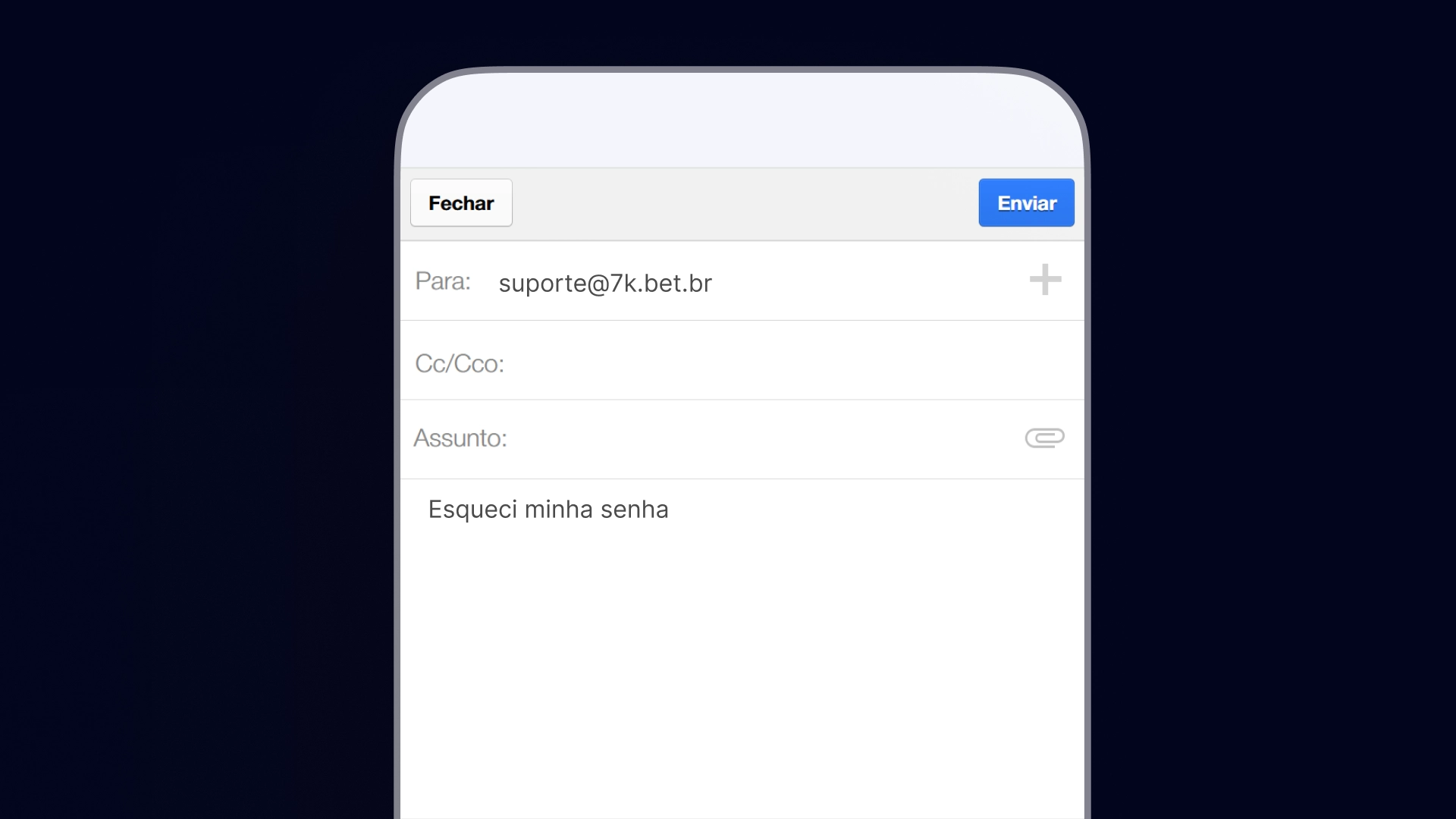 imagem ilustrativa e mail 7kbet