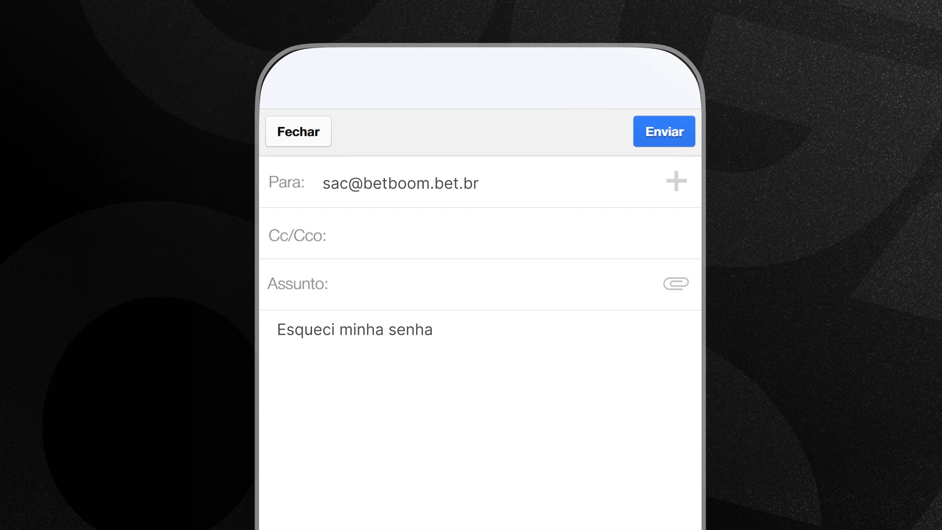 imagem ilustrativa e mail BetBoom