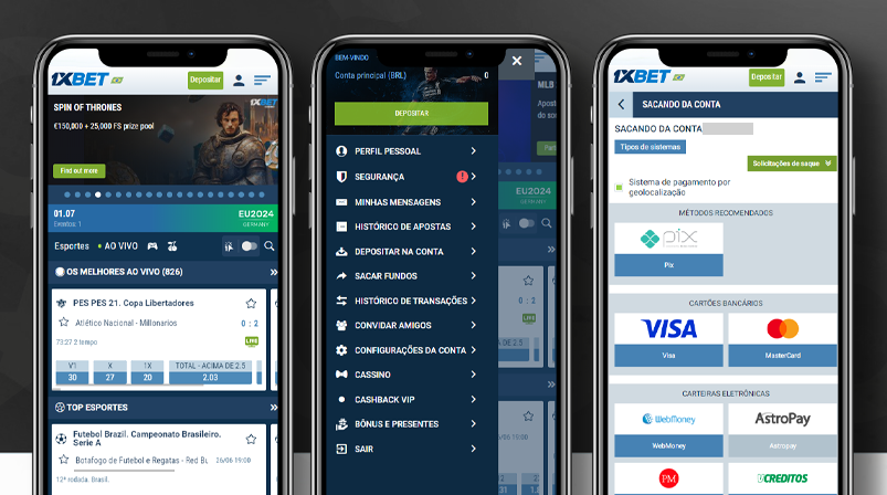 imagem ilustrativa passos saque 1xbet