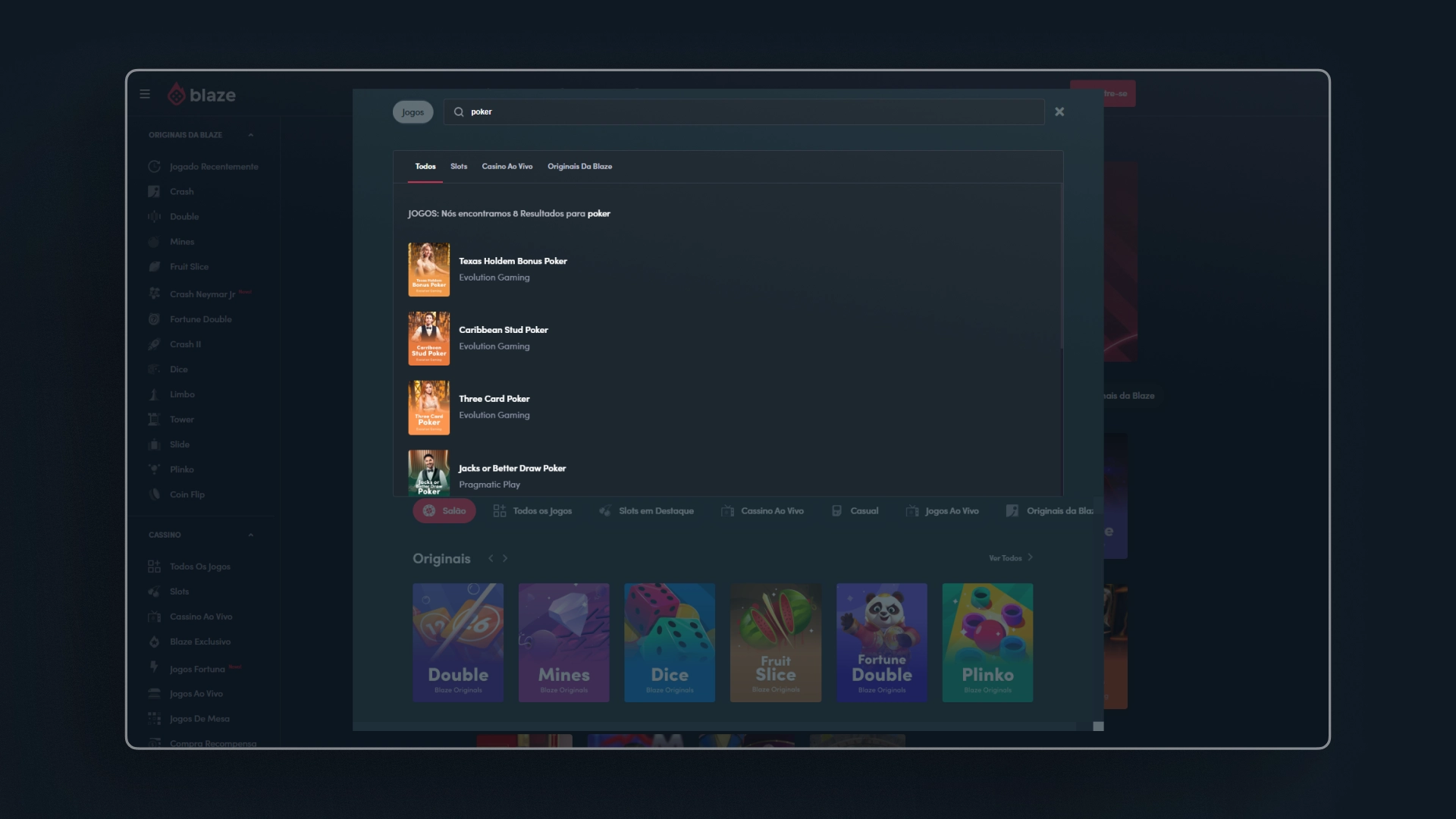 imagem ilustrativa poker blaze