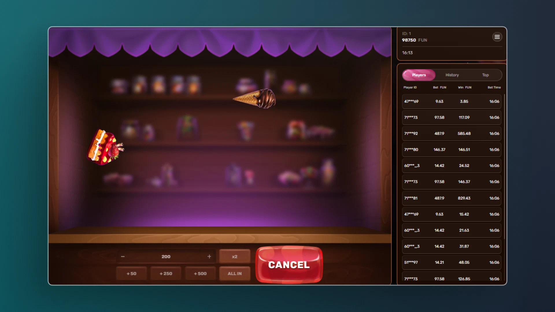 imagem iniciar rodada ninja crash novibet