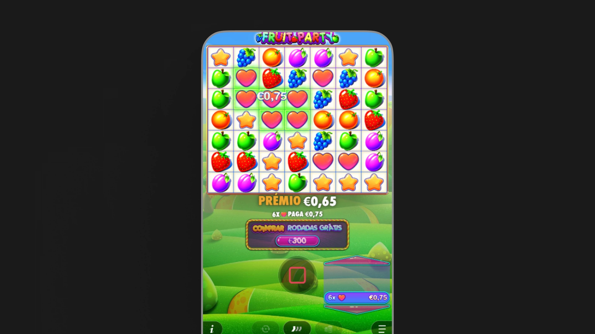 imagem mecânica cluster pays do jogo fruit party