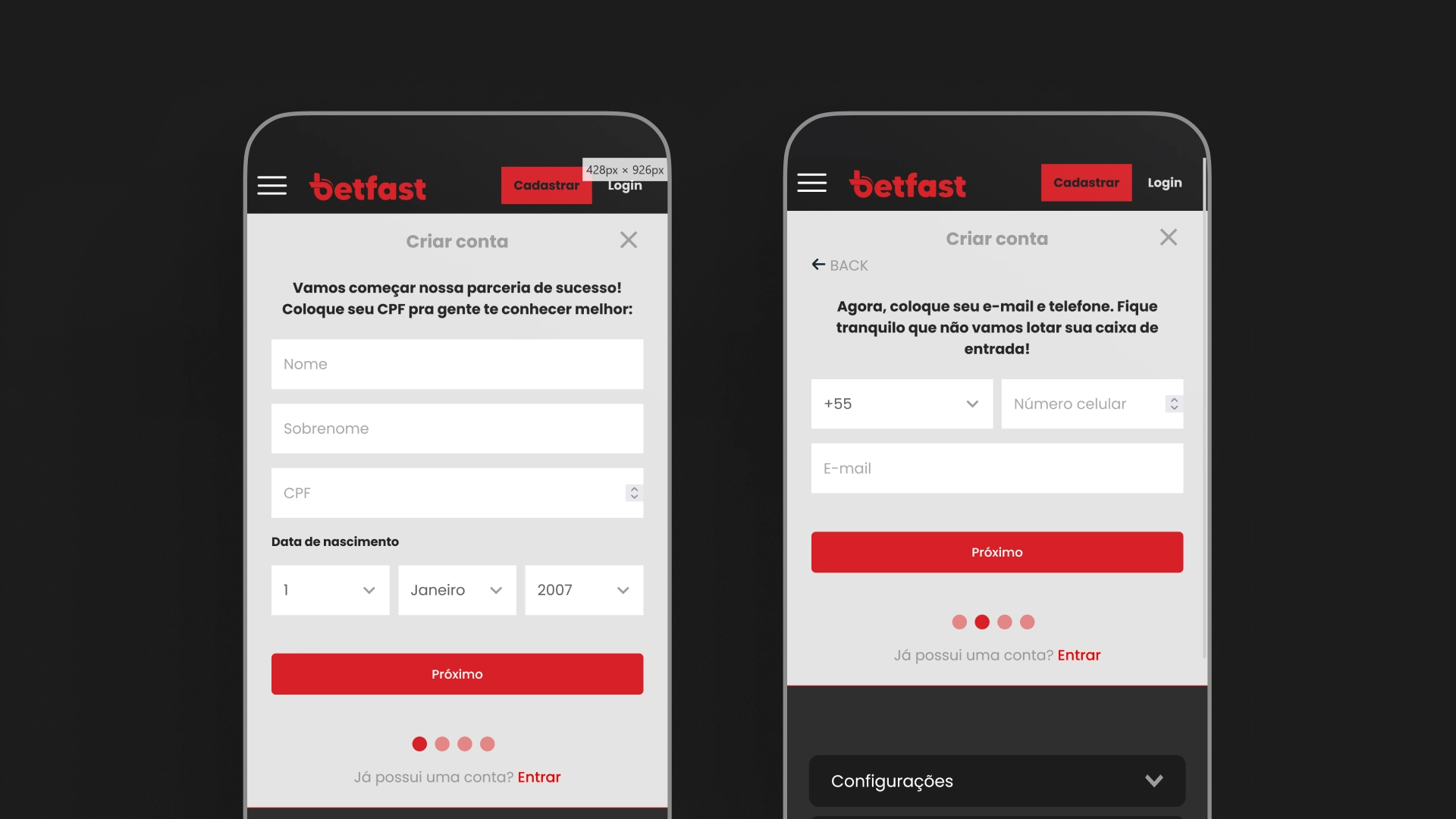 imagem mobile cadastro betfast