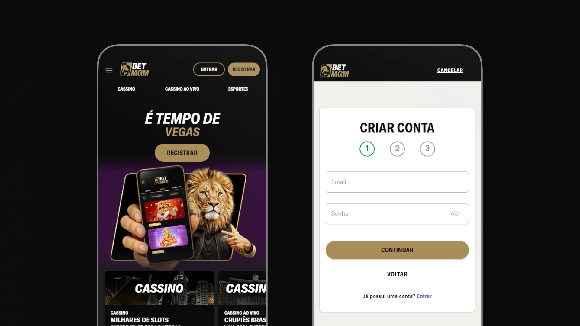 imagem mobile cadastro betmgm