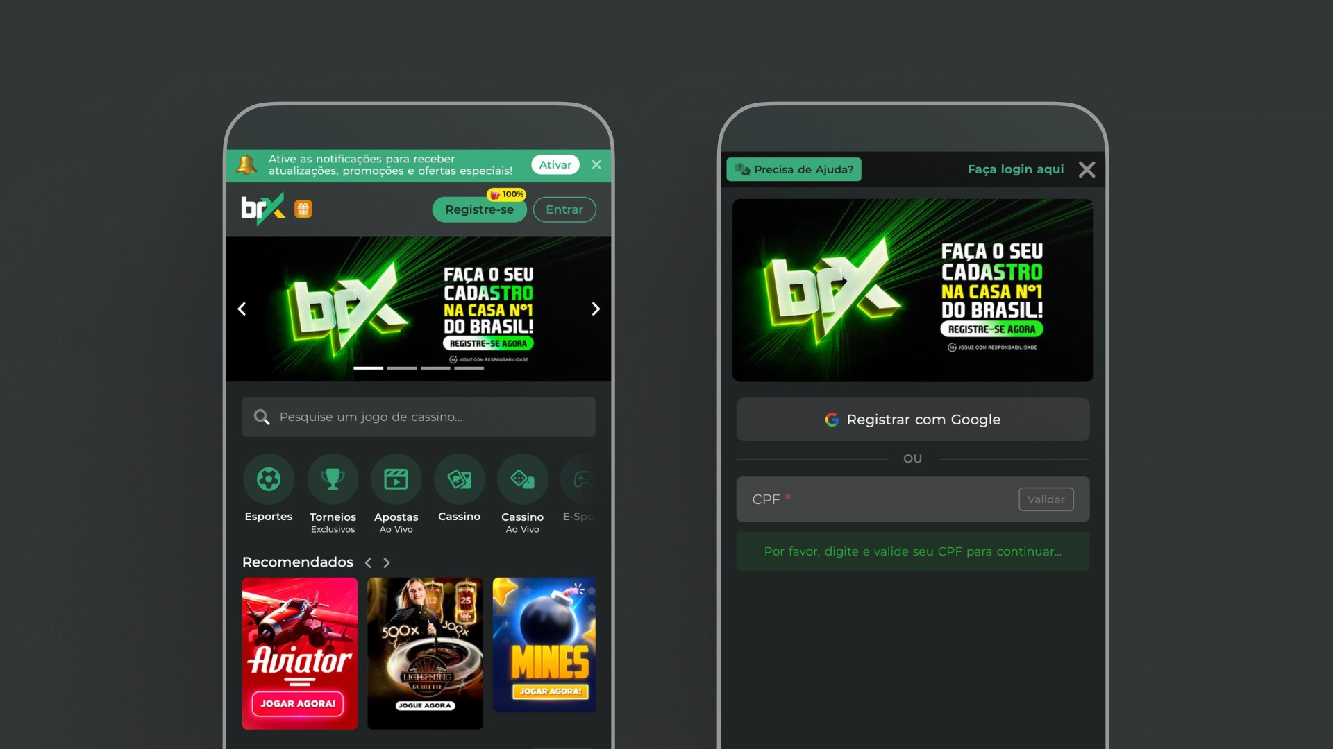 imagem mobile cadastro brxbet