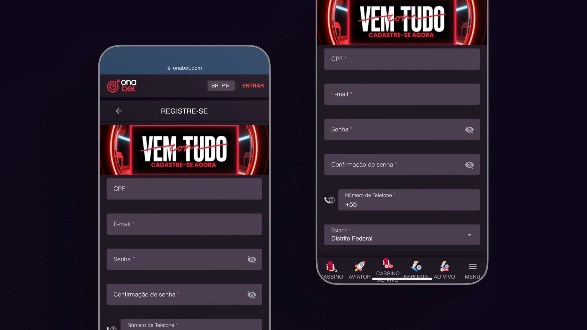 imagem mobile cadastro onabet