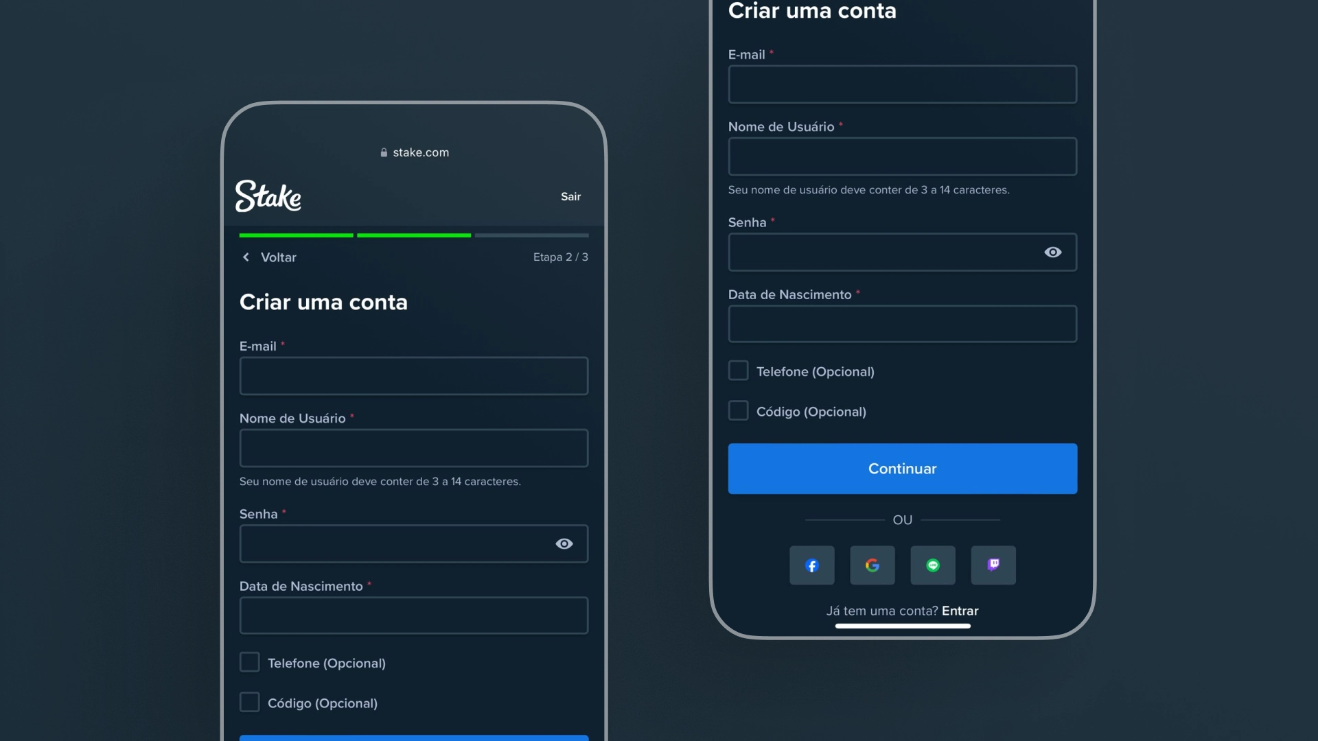 imagem mobile cadastro stake