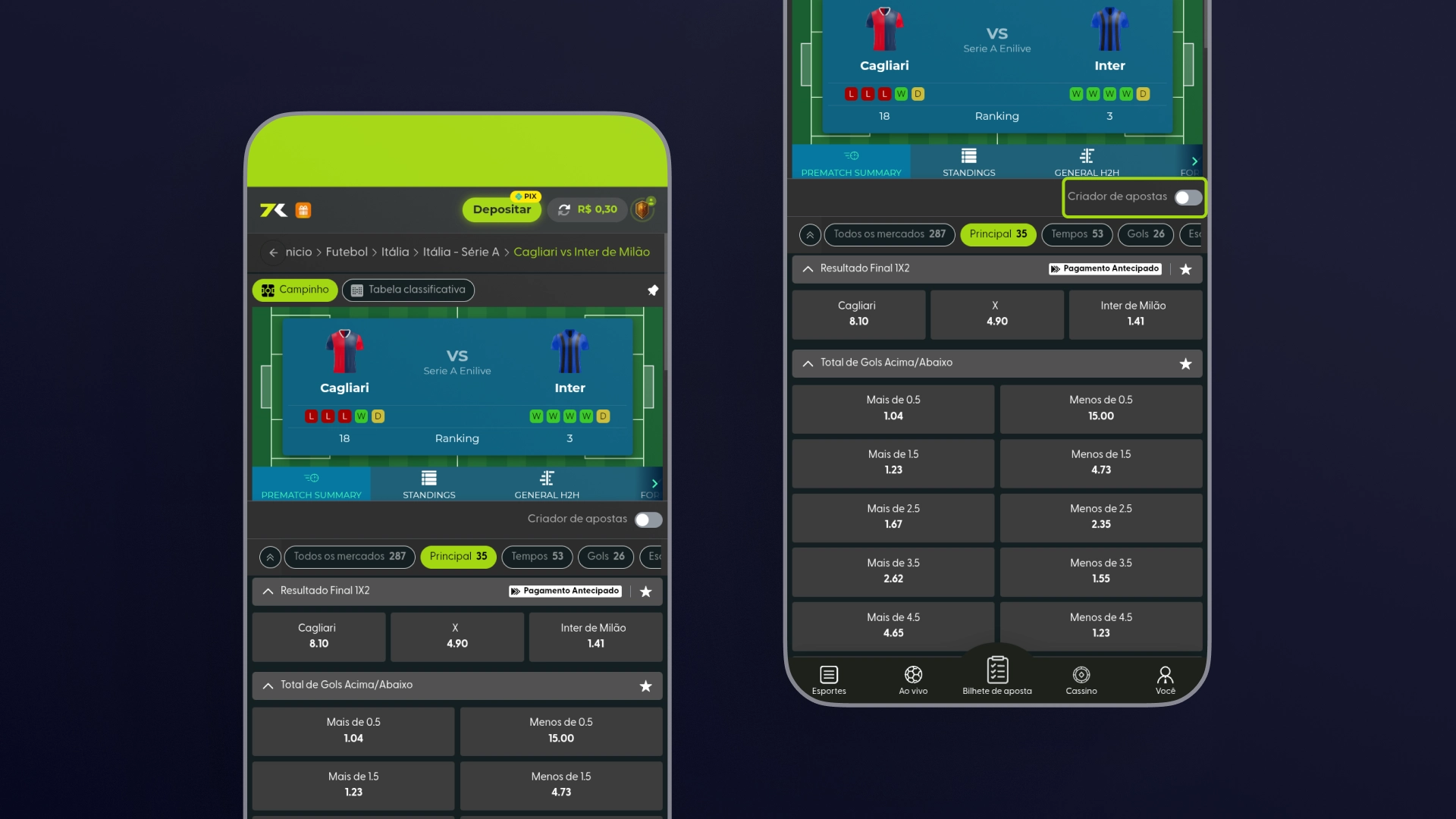 imagem mockup mobile criar aposta bet7k