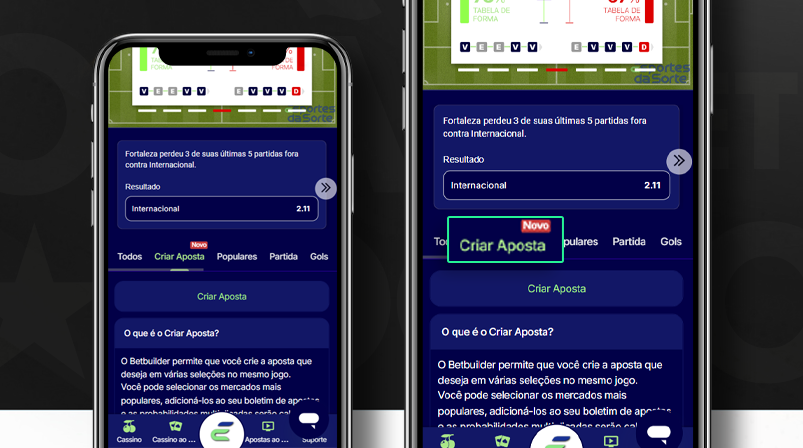 Imagem mostra celulares abertos na página de apostas da Esportes da Sorte