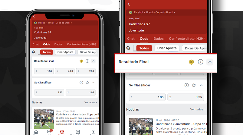 imagem mockup mobile pagamento antecipado superbet