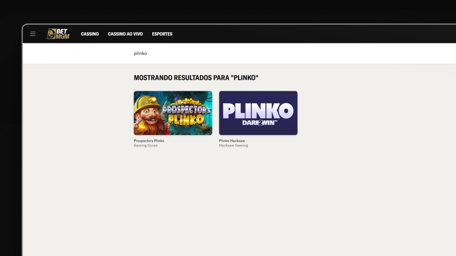 imagem plinko BetMGM