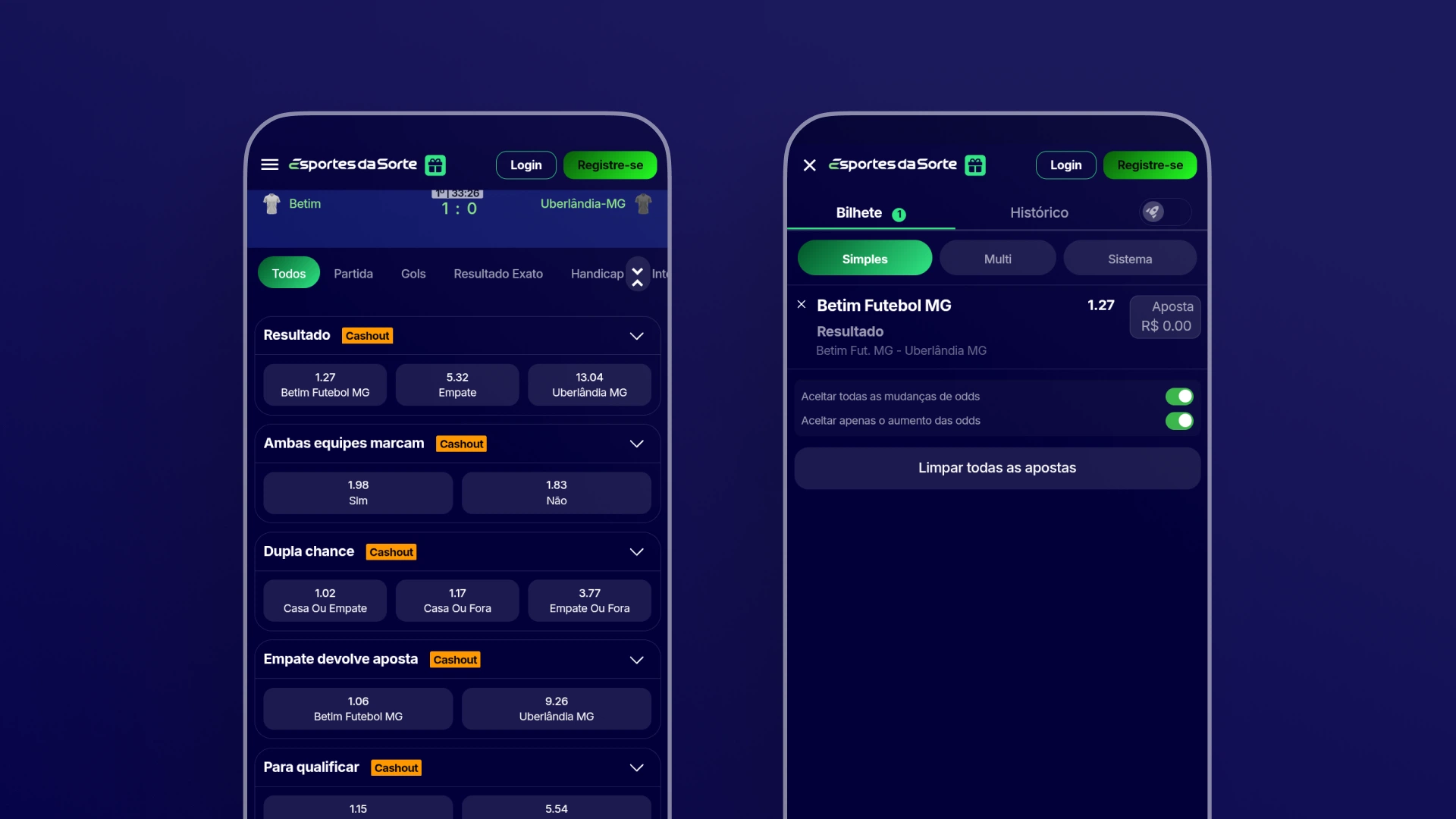 imagem processo de apostar esportes da sorte