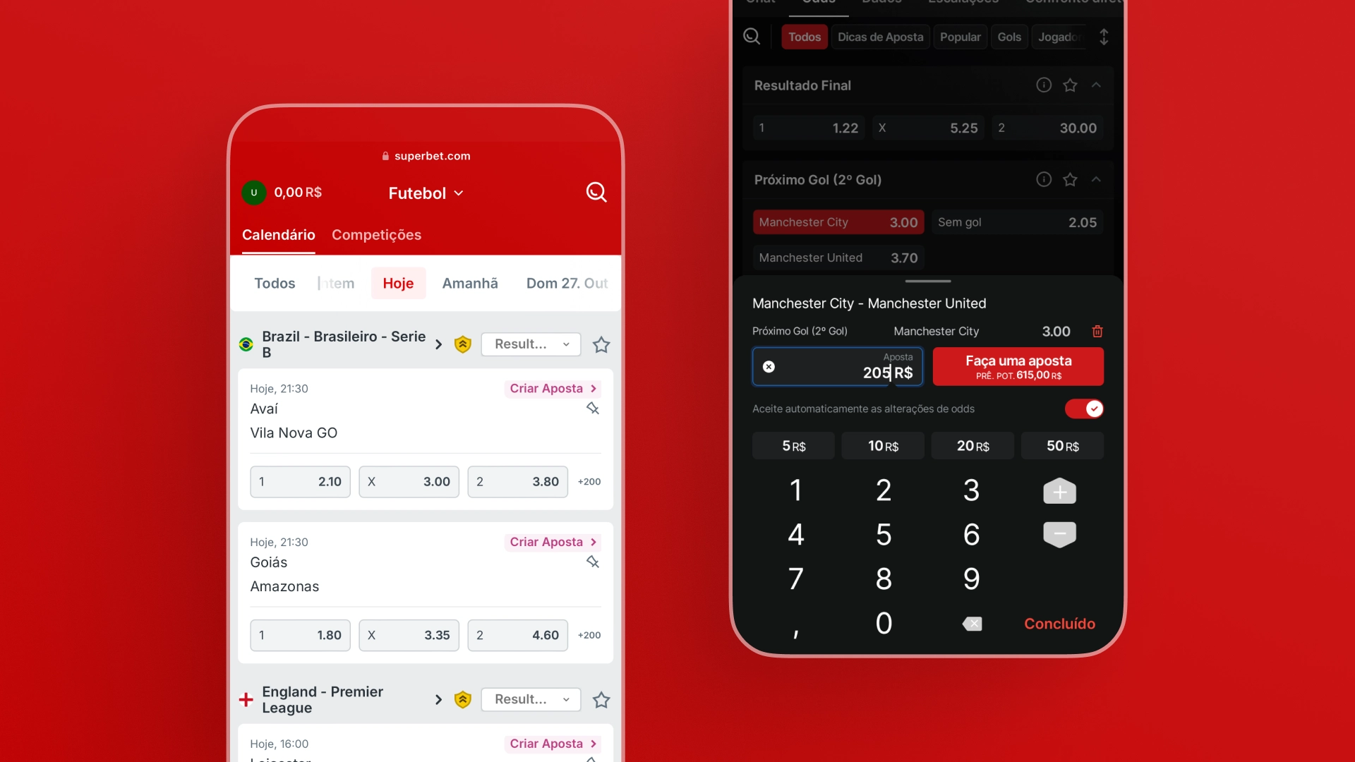 imagem processo de apostar superbet