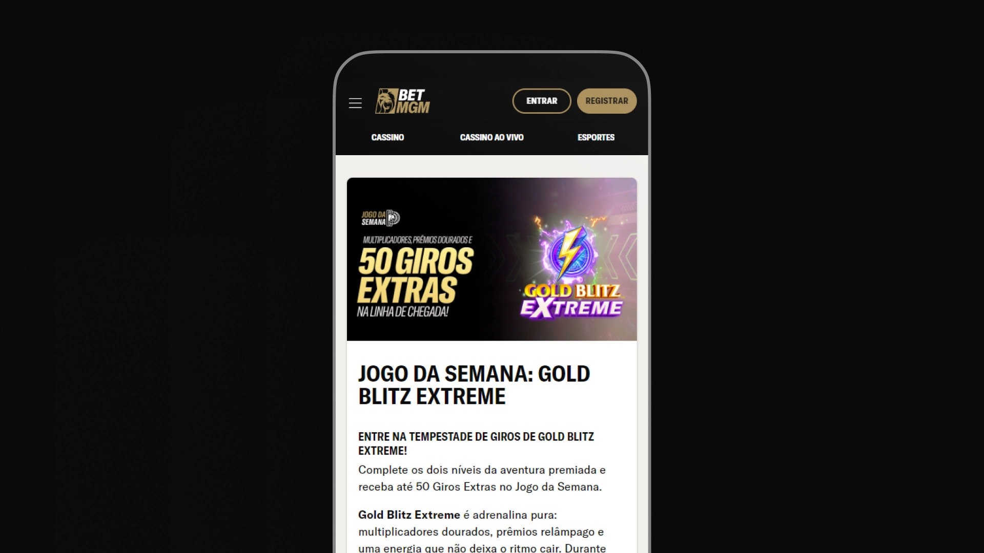 imagem promoção 3 BetMGM