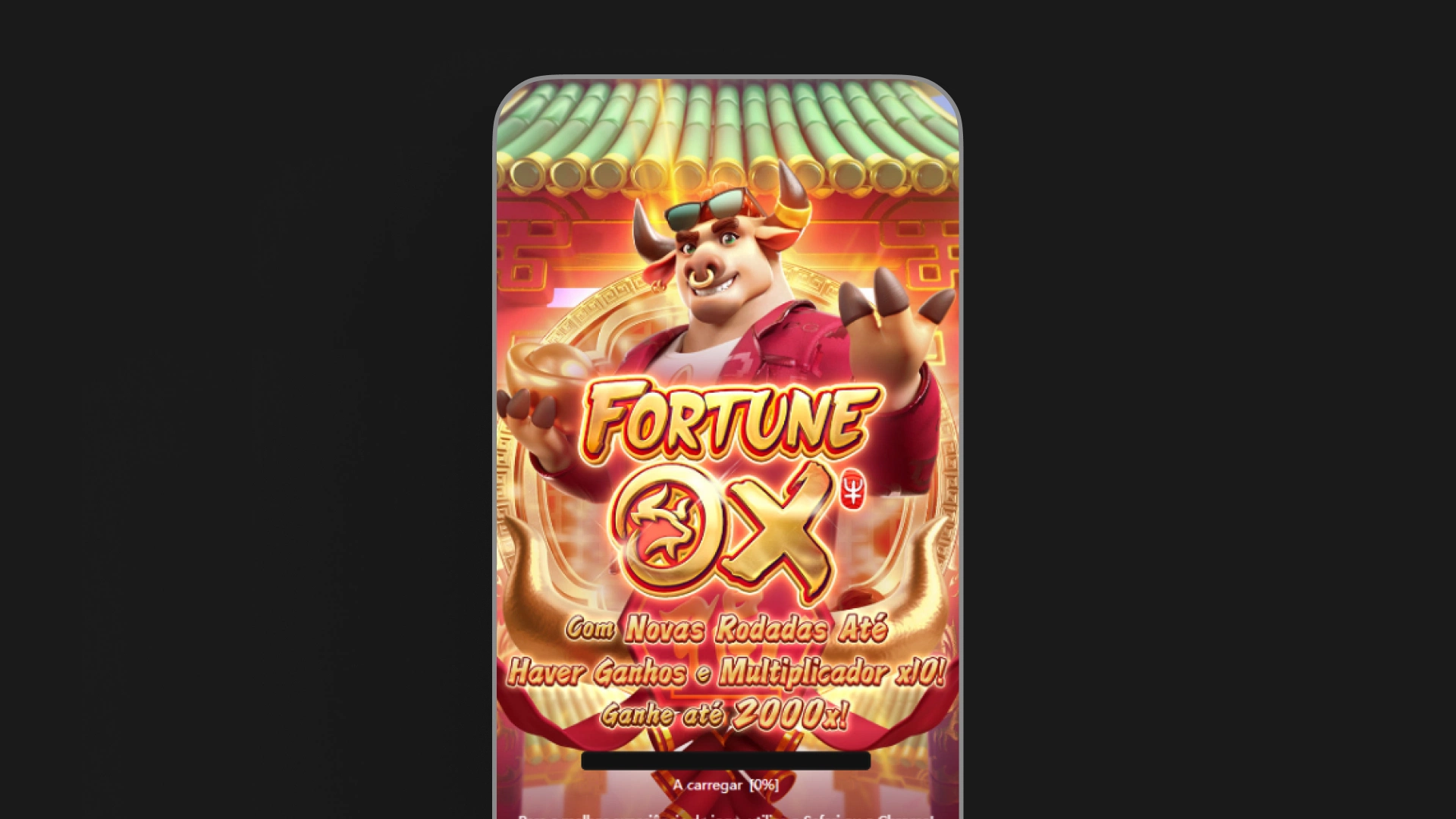 imagem screenshot inicial fortune ox