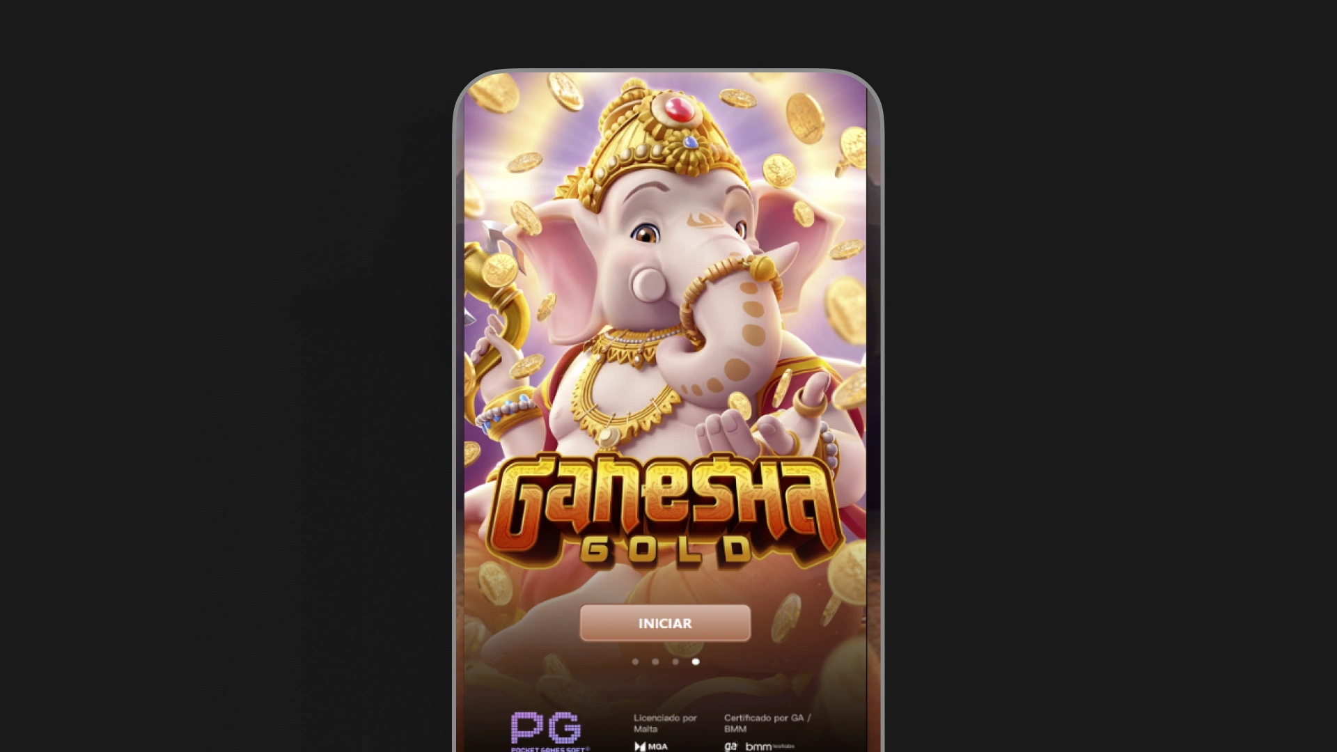 imagem screenshot inicial ganesha gold_