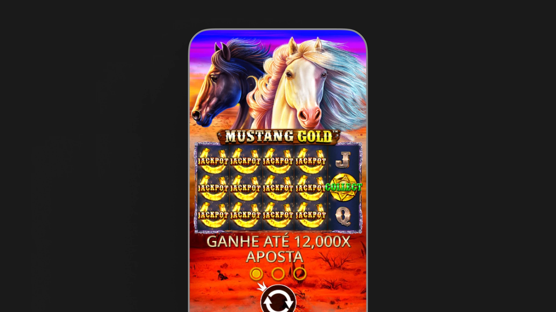 imagem screenshot inicial mustang gold