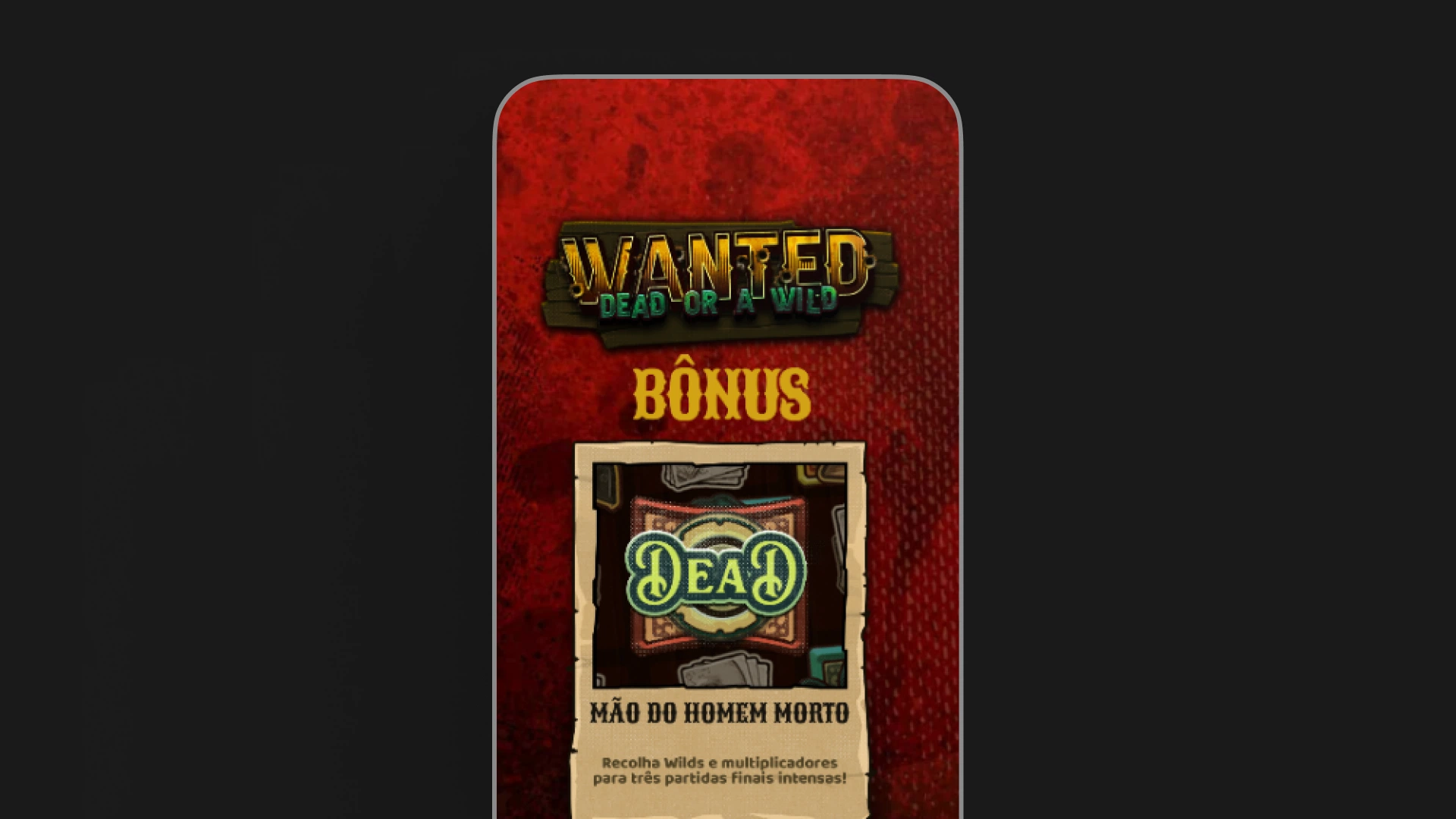 imagem screenshot inicial wanted dead or a wild