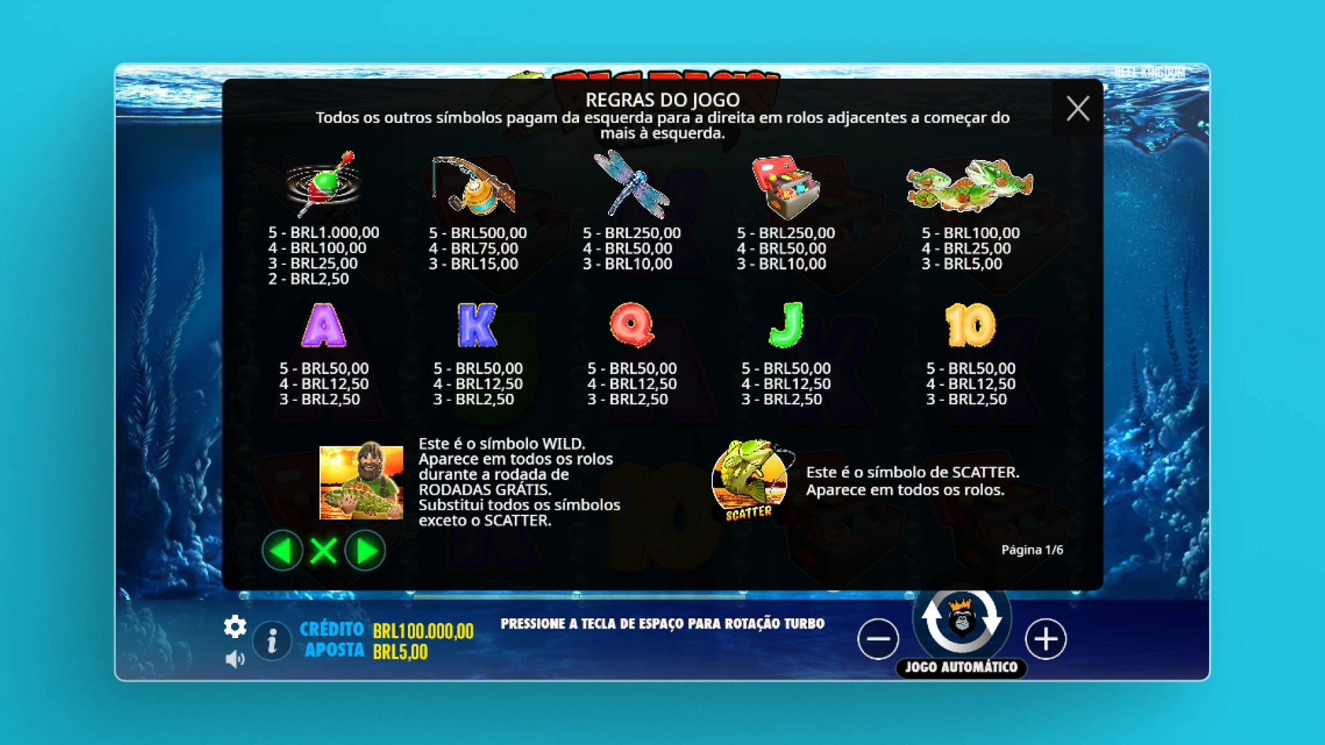 imagem simbolos big bass bonanza