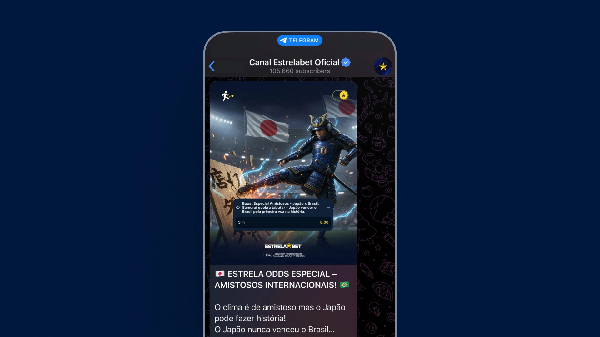 imagem telegram estrelabet