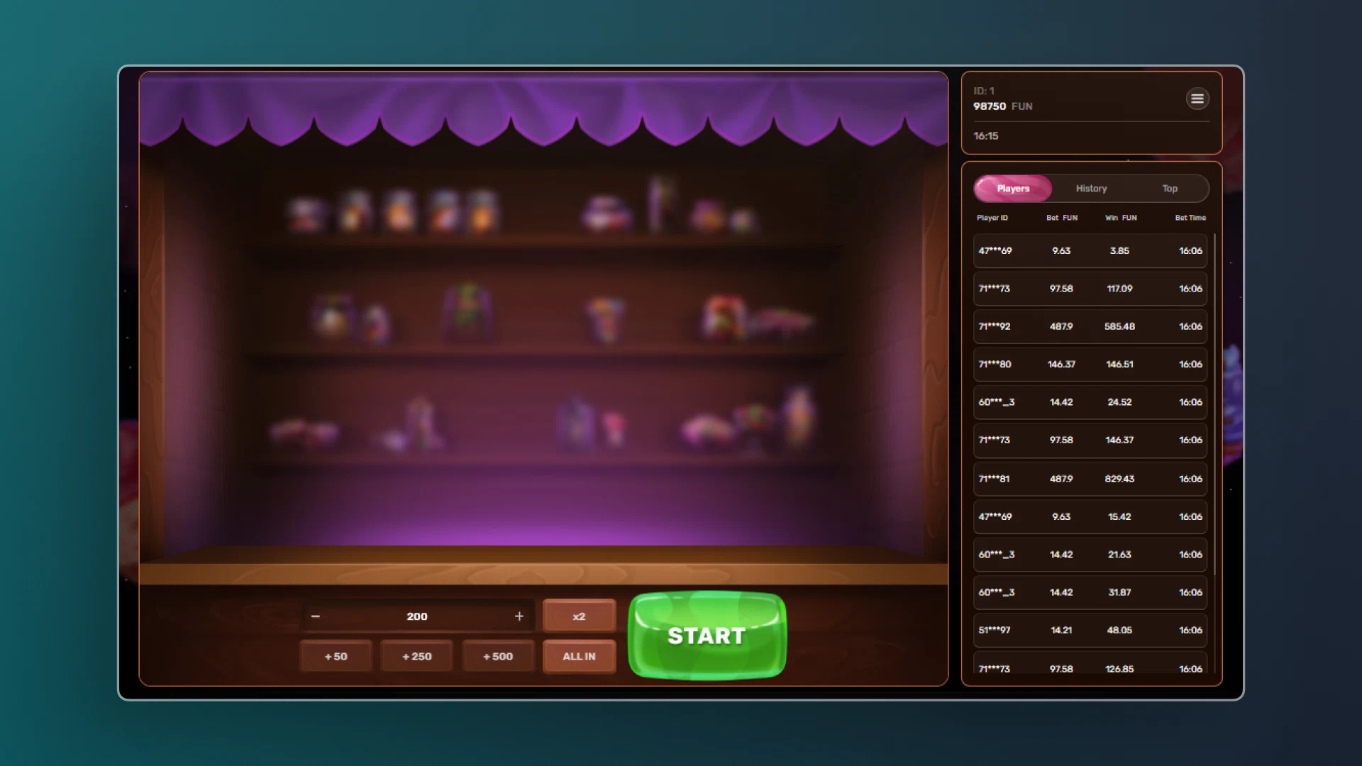 imagem valor aposta ninja crash novibet