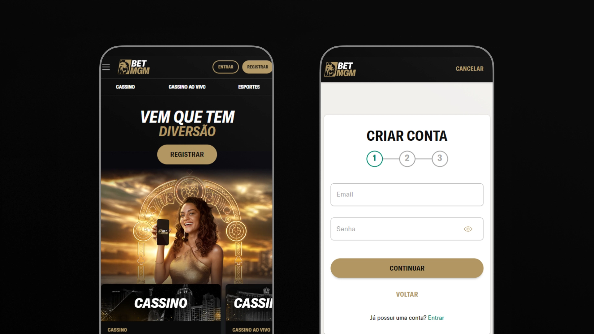 screenshot cadastro betMGM