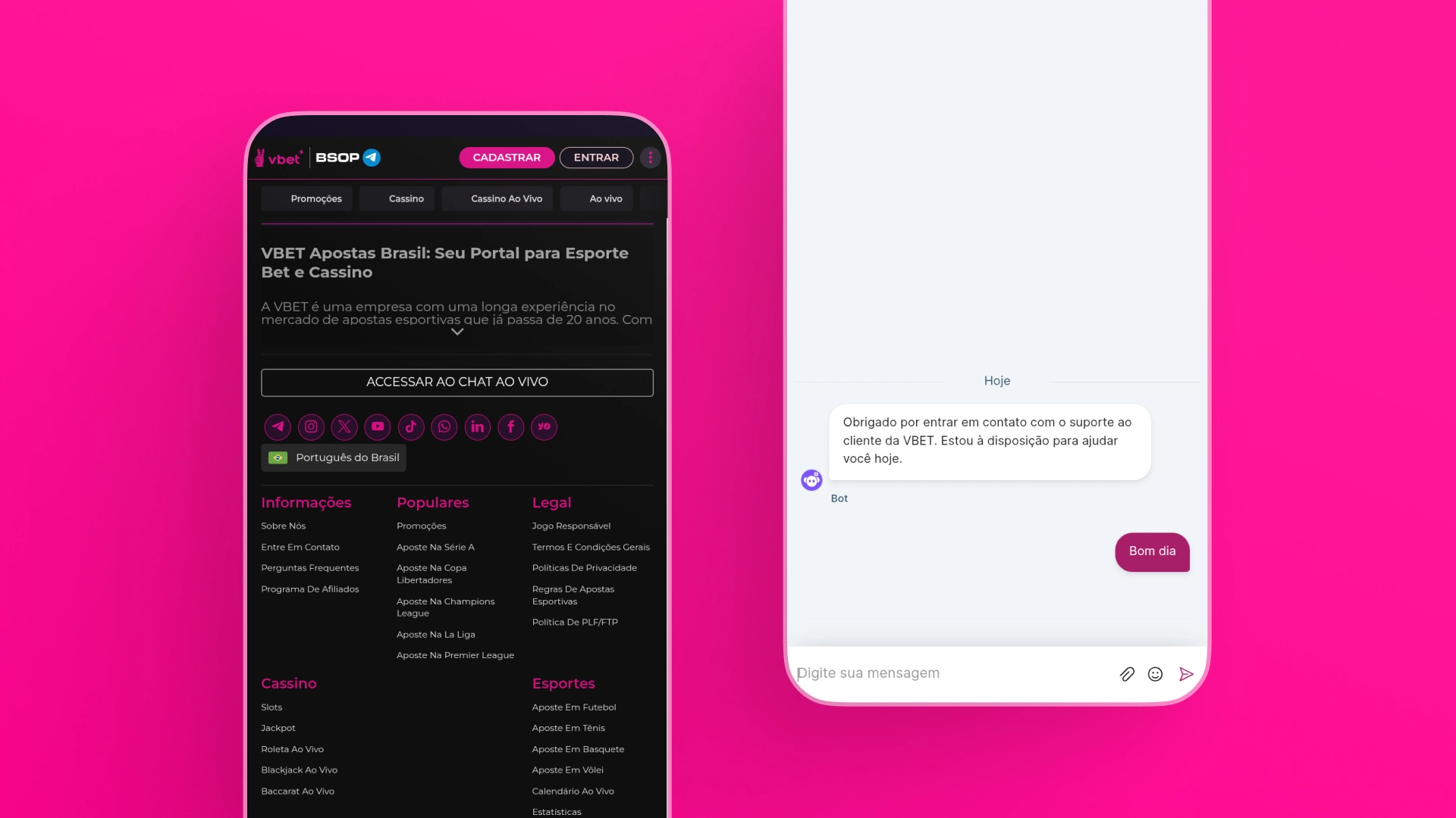 screenshot chat ao vivo vbet