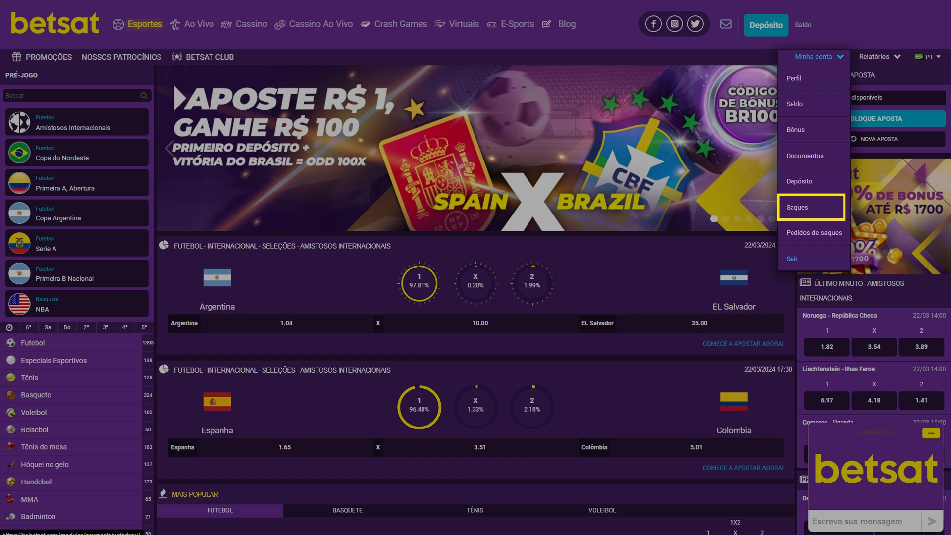 Código de Bônus Betsat: Veja Como Ganhar até R$1700 (2024)