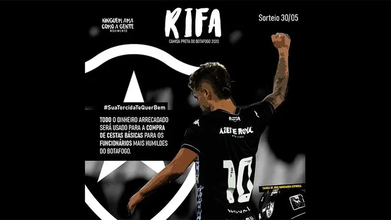 Grupo de torcedores se movimenta para ajudar funcionários do Botafogo