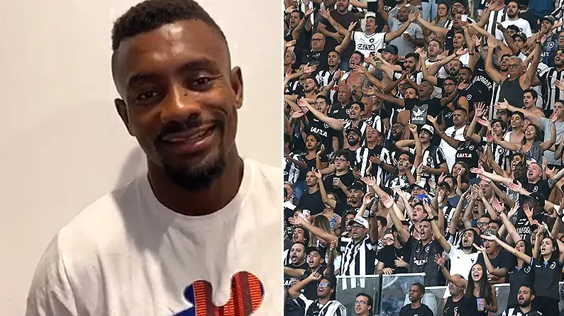Salomon Kalou e torcida do Botafogo