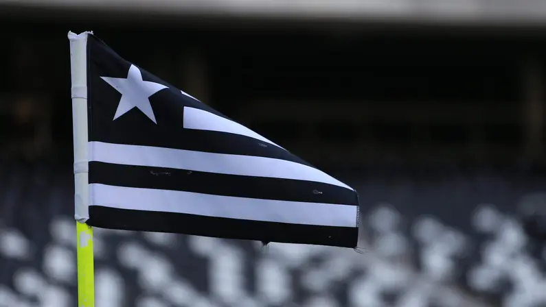 Bandeira do Botafogo no Estádio Nilton Santos (Engenhão) - Botafogo x Castelo - Campeonato Brasileiro Sub-20