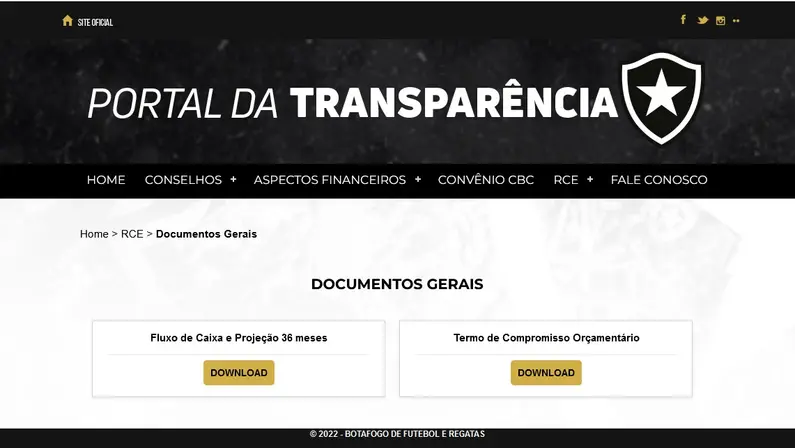 Portal da Transparência do Botafogo