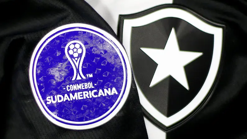 Patch da Copa Sul-Americana na camisa do Botafogo - Botafogo x Universidad César Vallejo