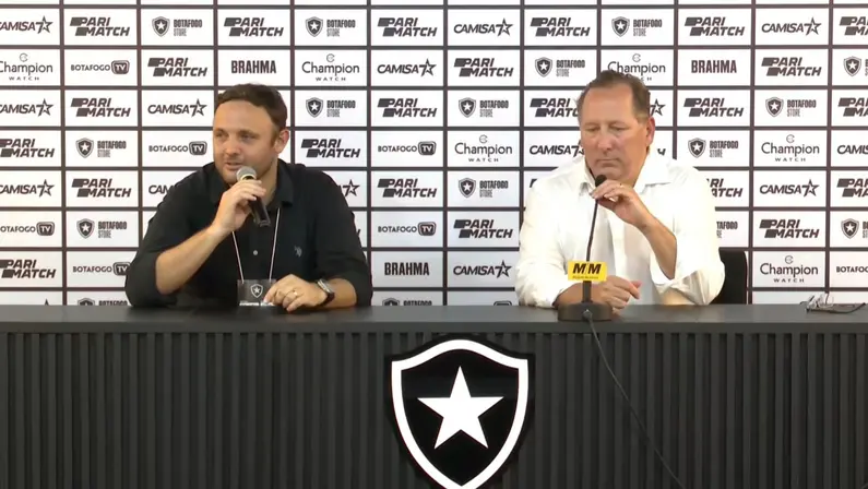 André Mazzuco e John Textor no Botafogo