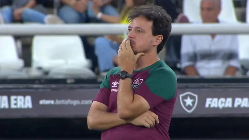 Fernando Diniz em Botafogo x Fluminense | Campeonato Brasileiro 2023