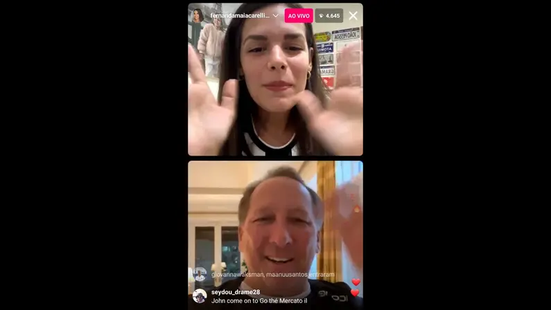 John Textor participa de live após vitória do Botafogo sobre o Palmeiras, saúda alvinegros e revela nome do cachorrinho: ‘Matías Segovia’