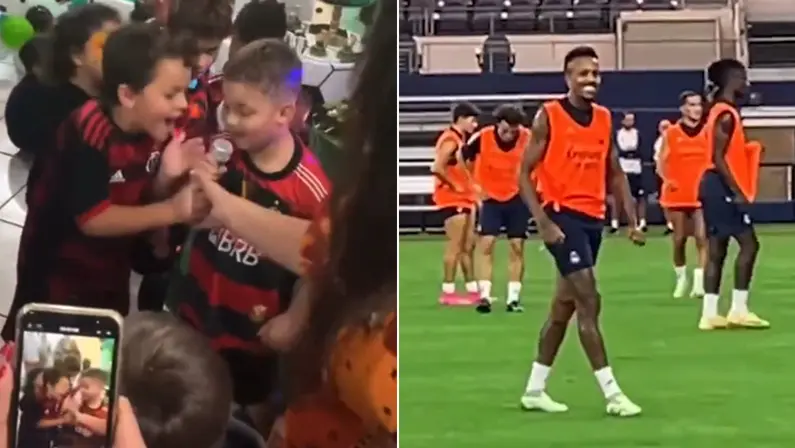 Torcedores do Flamengo e Éder Militão, do Real Madrid, cantam música de Segovinha | Julho 2023