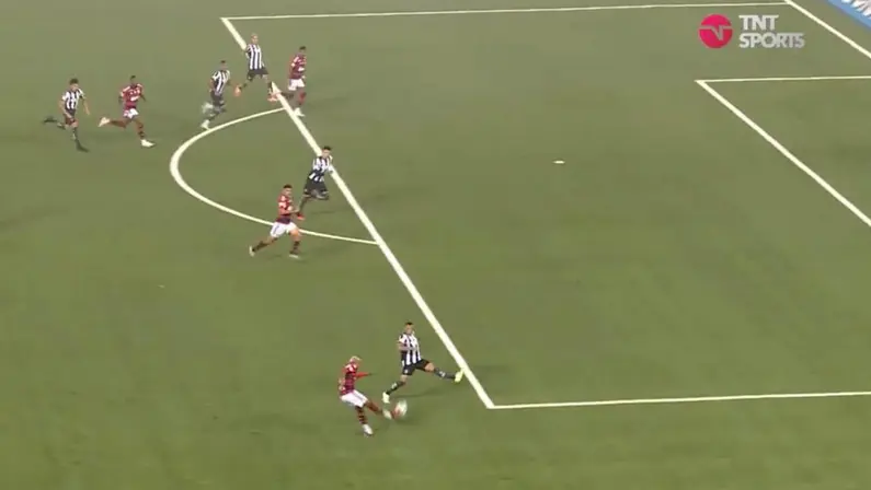 Gol Botafogo x Flamengo impedimento