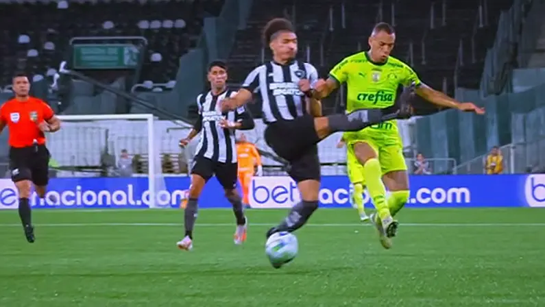 Expulsão de Adryelson em Botafogo x Palmeiras | Campeonato Brasileiro 2023