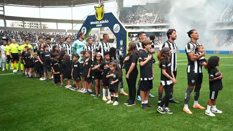 Elenco em Botafogo x Santos | Campeonato Brasileiro 2023