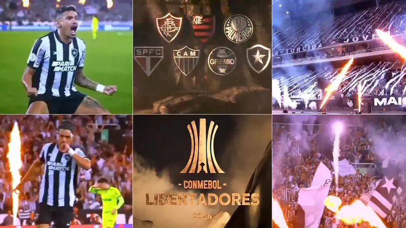 Botafogo na chamada da Libertadores-2024 da TV Globo