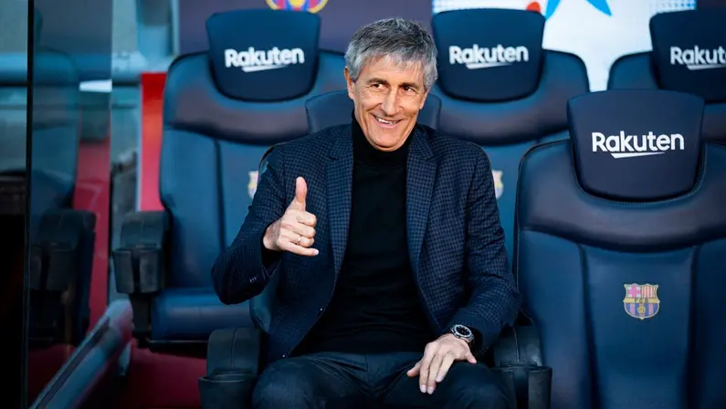 Quique Setién, técnico do Barcelona na temporada 2019/2020