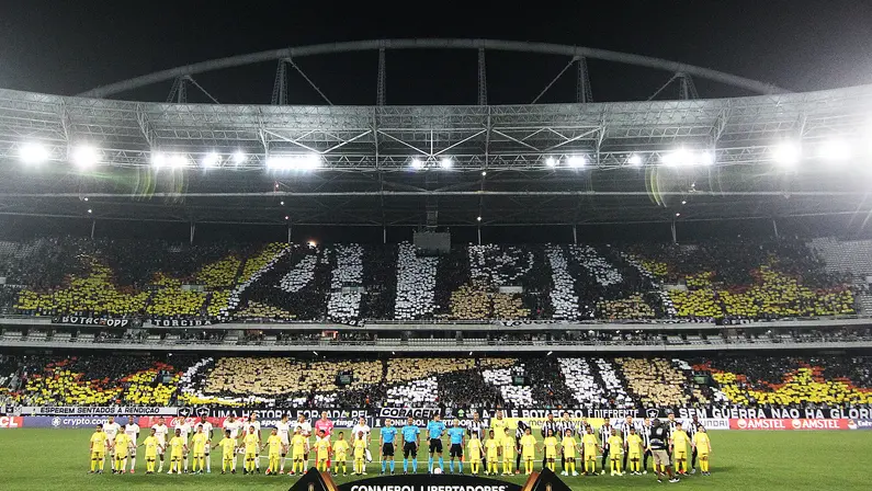 Jornalistas exaltam mais um lindo mosaico da torcida do Botafogo: ‘Estão esculachando. Um dos mais bacanas que vi’
