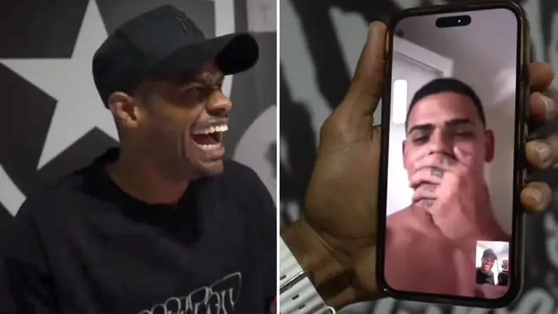 Raí cai em pegadinha de Primeiro de Abril de Júnior Santos no Botafogo