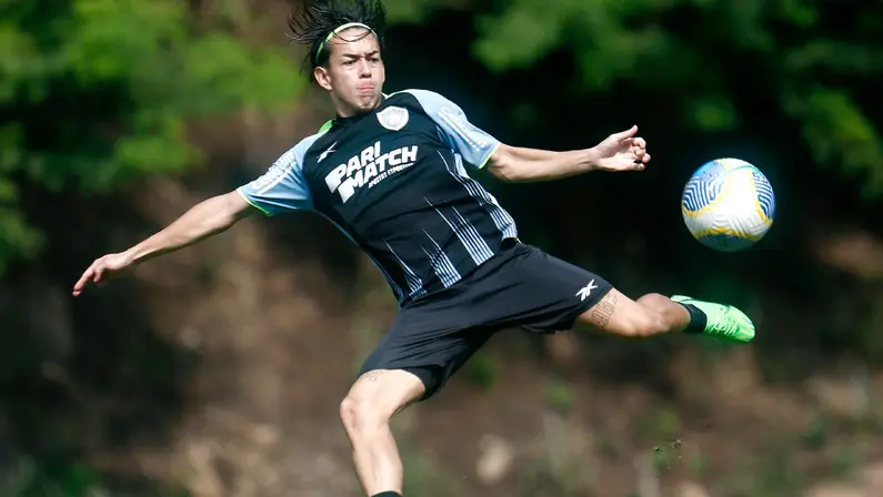 Matías Segovia no treino do Botafogo | Julho 2024