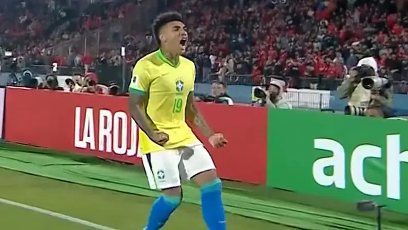 Igor Jesus em Chile x Brasil | Eliminatórias Sul-Americanas da Copa do Mundo de 2026